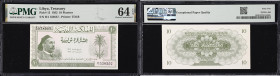 LIBYA. Kingdom of Libya. 10 Piastres, 1.1.1952. P-13. PMG Choice Uncirculated 64 EPQ.