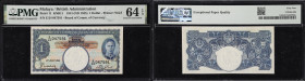 MALAYA. Board of Commissioners of Currency. 1 Dollar, 1.7.1941. P-11. KNB11. PMG Choice Uncirculated 64 EPQ.