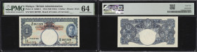 MALAYA. Board of Commissioners of Currency. 1 Dollar, 1.7.1941. P-11. KNB11. PMG Choice Uncirculated 64.