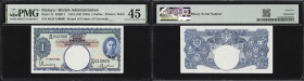 MALAYA. Board of Commissioners of Currency. 1 Dollar, 1.7.1941. P-11. KNB11. Binary Serial Number. PMG Choice Extremely Fine 45.