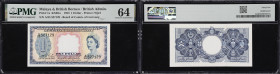 MALAYA AND BRITISH BORNEO. Board of Commissioners of Currency. 1 Dollar, 21.3.1953. P-1a. KNB1a. PMG Choice Uncirculated 64.
