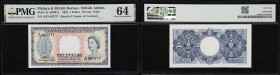 MALAYA AND BRITISH BORNEO. Board of Commissioners of Currency. 1 Dollar, 21.3.1953. P-1a. KNB1a. PMG Choice Uncirculated 64.