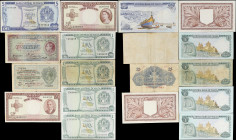 MALTA. Lot of (9). Bank Centrali ta'Malta & Government of Malta. Mixed Denominations, 1918-67. P-11, 15, 22a, 24b, 31a, 31b, 31d, 31f & 32e. Very Good...