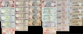 MALTA. Lot of (14). Bank Centrali ta'Malta. 1, 2, 5 & 10 Lira, 1967. P-34a, 34b, 36b, 37, 45a, 45d, 46b & 47c. Fine to Uncirculated.