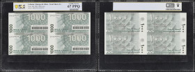 MIXED LOTS. Lot of (9). Denmark, Finland. Guernsey, Lebanon, Macau & Portugal. Mixed Banks. Mixed Denominations, 1922-2013. P-42c, 43b, 54h, 64a, 84b,...