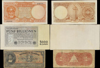 MIXED LOTS. Lot of (3). Germany, Greece & Nicaragua. Mixed Banks. Mixed Denominations, 1910-1947. P-44b, 130 & 182b. Fine to Very Fine.