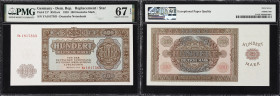 MIXED LOTS. Lot of (4). Germany Dem. Republic & Yugoslavia. National Bank Yugoslavia & German National Bank. 100 Deutsche Mark, 5000 & 100,000 Dinara,...