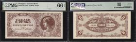 MIXED LOTS. Lot of (2). Hungary & Serbia. Magyar Nemzeti Bank & Srpska Narodna Banka. 10,000 B.-Pengo & 100 Dinara, 1941-46. P-23 & 132. PMG Gem Uncir...