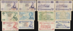 MIXED LOTS. Lot of (6). Mauritius & Seychelles. Bank of Mauritius & Government of Seychelles. 5, 10, 25, & 50 Rupees, ND (1967) & 1974. P-15b, 30a, 31...