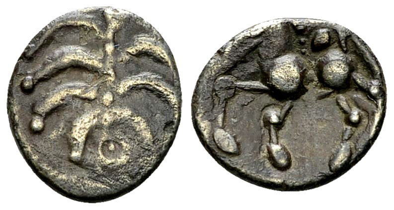 Helvetii, AR Büschelquinar 

Gallia, Helvetii. Mitte 1. Jhd. v. Chr. AR Quinar...