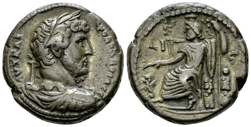 Hadrianus BI Tetradrachm, Serapis reverse 

Hadrianus (117-138 AD). Billon Tet...