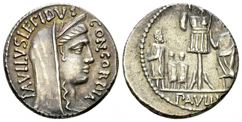 L. Aemilius Lepidus AR Denarius, 62 BC 

L. Aemilius Lepidus Paullus. AR Denar...