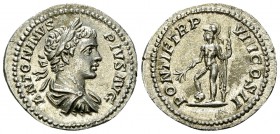 Caracalla AR Denarius, Mars reverse 

Caracalla (198-217 AD). AR Denarius (20 mm, 3.16 g), Rome, 206.
Obv. ANTONINVS PIVS AVG, Laureate, draped and...