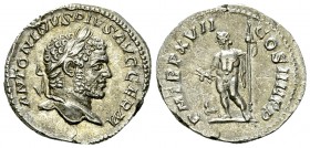Caracalla AR Denarius, Jupiter reverse 

Caracalla (198-217 AD). AR Denarius (18-19 mm, 3.61 g), Rome, 214.
Obv. ANTONINVS PIVS AVG GERM, Laureate ...