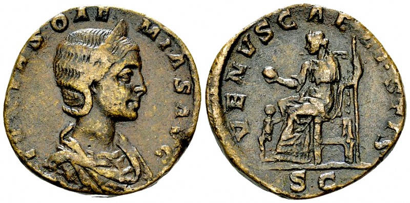 Iulia Soaemias AE Sestertius 

Julia Soaemias (218-222 AD). AE Sestertius (27-...