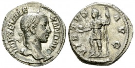 Severus Alexander AR Denarius, Emperor reverse 

Severus Alexander (222-235 AD). AR Denarius (19-20 mm, 3.87 g), Rome, 228-231.
Obv. IMP SEV ALEXAN...