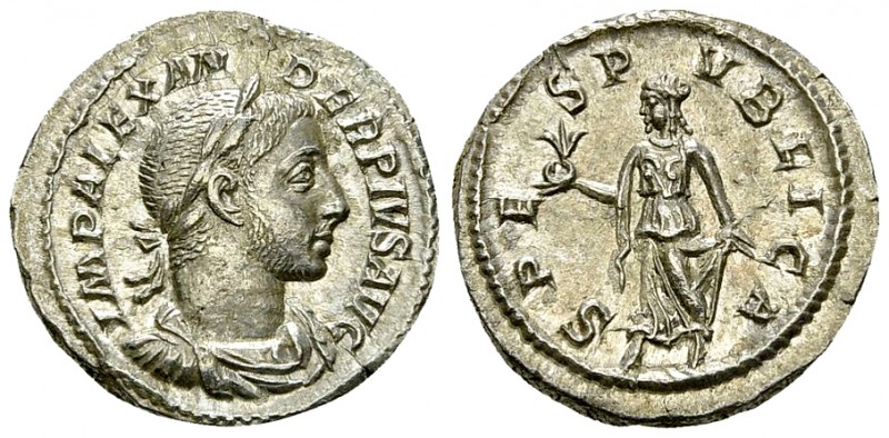 Severus Alexander AR Denarius, Spes reverse 

Severus Alexander (222-235 AD). ...