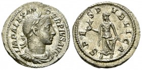 Severus Alexander AR Denarius, Spes reverse 

Severus Alexander (222-235 AD). AR Denarius (20 mm, 3.55 g), Rome, 231-235.
Obv. IMP ALEXANDER PIVS A...