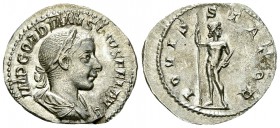 Gordianus III AR Denarius, Jupiter reverse 

Gordianus III Pius (238-244 AD). AR Denarius (19-21 mm, 3.52 g), Rome, 241-243.
Obv. IMP GORDIANVS PIV...