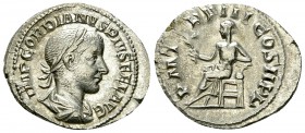 Gordianus III AR Denarius, Apollo reverse 

Gordianus III Pius (238-244 AD). AR Denarius (19-21 mm, 2.96 g), Rome, 241-243.
Obv. IMP GORDIANVS PIVS...