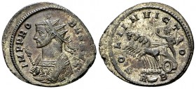Probus silvered AE Antoninianus, Sol in quadriga reverse 

Probus (276-282 AD). Silvered AE Antoninianus (22-24 mm, 3.97 g), Rome.
Obv. IMP PROBVS ...