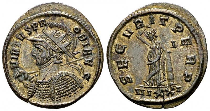 Probus silvered AE Antoninianus, Securitas reverse 

Probus (276-282 AD). Silv...