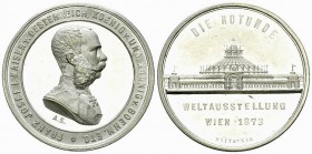 Wien, Weissmetall-Medaille 1873 

Austria. Franz Joseph (1848-1916). Weissmetall-Medaille 1873 (33 mm, 11.42 g), von Anton Scharff. Auf die Wiener W...