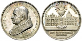 Pius XI, AR Medaille 1929 

Italien, Vatikan. Pius XI (1922-1939). AR Medaille 1929 (44 mm, 36.46 g), von Mistruzzi. Auf das 50. Jubiläum des Konkor...