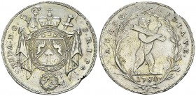 St. Gallen, Abtei, AR Taler 1780 

Schweiz, St. Gallen, Abtei. Beda Angehrn von Hagenwil (1767-1796). AR Taler 1780 (40 mm, 27.59 g)
D.T. 842; HMZ ...