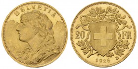 Schweiz, AV 20 Franken 1926, selten 

Schweiz, Eidgenossenschaft. AV 20 Franken 1926 (6.45 g). Vreneli.
KM 35.1.

Seltenes Jahr. FDC.