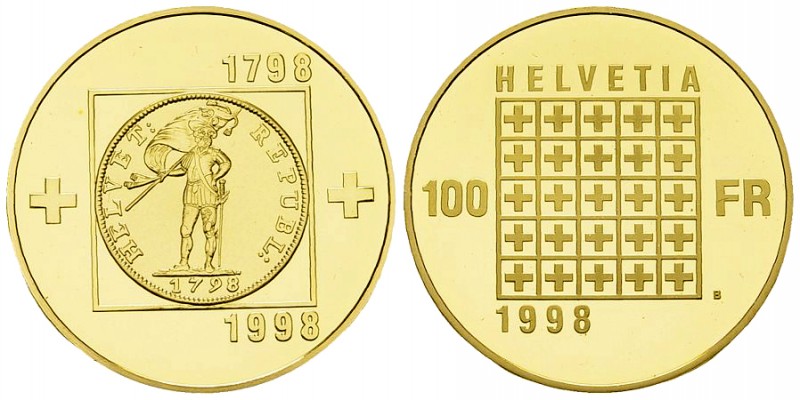 Schweiz, AV 100 Franken 1998, Helvetik 

Schweiz, Eidgenossenschaft. AV 100 Fr...