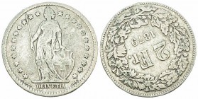 Schweiz, AR 2 Franken 1879, 30° verschoben 

Schweiz, Eidgenossenschaft. Fehlprägungen. AR 2 Franken 1879 (9.61 g), 30° verschoben.

Selten. Schön...