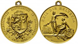 Frauenfeld, Vergoldete Kupfer-Medaille 1890 

Schweiz. Thurgau, Frauenfeld. Vergoldete Kupfer-Medaille 1890 (45 mm, 50.27 g), auf das eidgenössische...