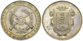 Schweiz/Philippinen, AR Schützenmedaille o.J. (1895) 

Schweiz/Philippinen. AR Medaille o.J. (1895) (38 mm, 38.77 g), Sociedad de tiro de Mariquina....