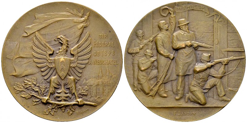 Neuenburg, AE Medaille 1898, Tir fédéral 

Schweiz, Neuenburg/Neuchâtel. AE Me...