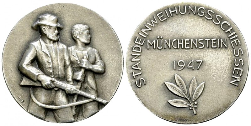 Münchenstein, AR Medaille 1947, Standeinweihungsschiessen 

Schweiz, Basel. Mü...