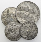 Basel, Lot von 4 Zinnabschlägen von Medaillen 

Schweiz. Basel, Stadt. Lot von 4 (vier) Zinnabschlägen von Medaillen.

Jeweils aus zwei Hälften zu...