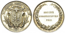 Genf, AR Medaille 1858, Prix de la Société d'Horticulture 

Schweiz. Genf, Stadt. AR Medaille 1858 (37-38 mm, 30.66 g), Prix de la Société d'Horticu...