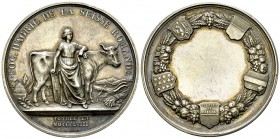 Schweiz, AR Medaille o.J., Société d'Agriculture 

Schweiz. AR Medaille o.J. (45-46 mm, 44.44 g), Société d'Agriculture de la Suisse Romande, gegrün...