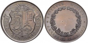 Genf, AE Medaille 1872, Concours musical 

Schweiz. Genf, Stadt. AE Medaille 1872 (52 mm, 67.56 g), Concours musical du 25. Août. Von A. Bovy.

FD...