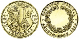 Genf, AR Medaille 1890, Concours musical 

Schweiz. Genf, Stadt. AR Medaille 1890 (37 mm, 22.11 g), Concours musical, août 1890.

Fast FDC.