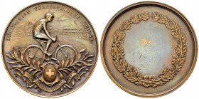 Schweiz, AE Medaille o.J., Fédération Vélocipédique Suisse 

Schweiz. AE Medaille o.J. (48 mm, 63.98 g), Fédération Vélocipédique Suisse. Von L. Jam...
