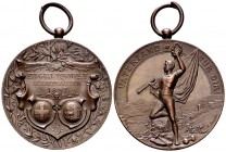 Schaffhausen, AE Medaille 1897, Eidg. Turnfest 

Schweiz. Schaffhausen, Stadt. AE Medaille 1897 (35 mm, 22.05 g), Eidgenössisches Turnfest Schaffhau...
