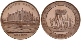 Genf, AE Medaille 1900, Musée Marie 

Schweiz. Genf, Stadt. AE Medaille 1900 (45 mm, 40.23 g), Musée Marie, Exposition de photographie. Von V. Schlü...