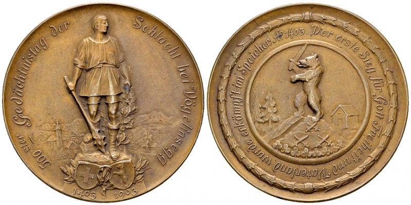 Appenzell Ausserrhoden, AE Medaille 1903, Vögelinsegg 

Schweiz, Eidgenossensc...