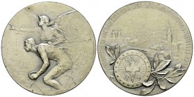Schweiz, AR Medaille 1908, SRB 

Schweiz. AR Medaille 1908 (40 mm, 26.05 g), Erinnerung and das XXV. Jubiläum der Gründung des SRB (Schweizerischer ...