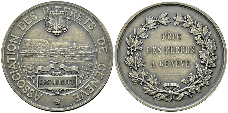 Genf, AR Medaille 1926, Fête des fleurs 

Schweiz. Genf, Stadt. AR Medaille 19...