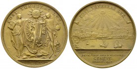 Genf, AE Medaille 1942 

Schweiz. Genf, Stadt. AE Medaille 1942 auf das 2000jährige Stadtjubiläum (54 mm, 62.44 g).

Fast FDC.