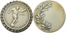 FIFA Championnat du monde 1954 silvered AE medal 

Switzerland, Bern. FIFA Soccer World Cup - Championnat du Monde (Coupe Jules Rimet) 1954. Silvere...