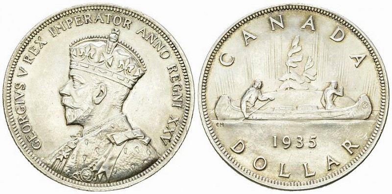 Canada AR Dollar 1935 

Canada. George V (1910-1935). AR Dollar 1935 (23.30 g)...